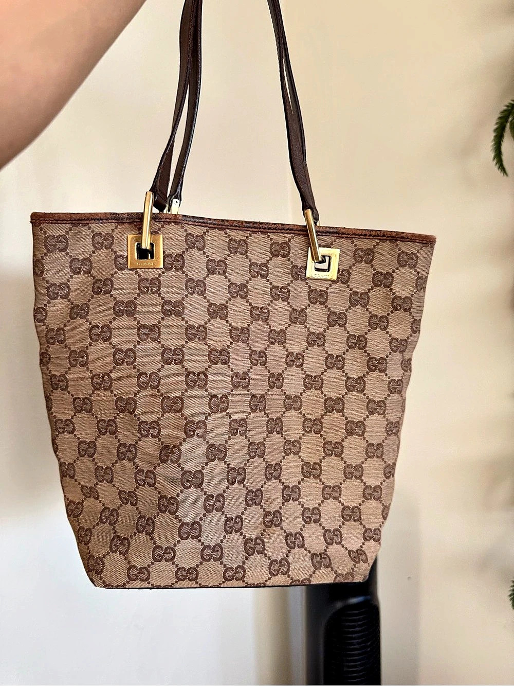 Authentic Gucci GG Monogram Tote Bag